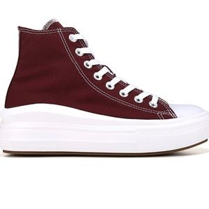 Women's Converse Chuck Taylor All Star Move High Top Shoe Maroon Size 9